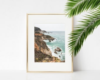 Digital Download. Big Sur Vertical Photo. California Art. Coastal Travel Photo. Pacific Ocean Art. Nature Printable Art. Instant Download.