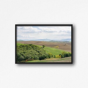 Digital Download. Tuscany Landscape Photo. Pienza, Val d&#39;Orcia. Italy Travel Photography. Cypress Trees. Toscana Countryside.