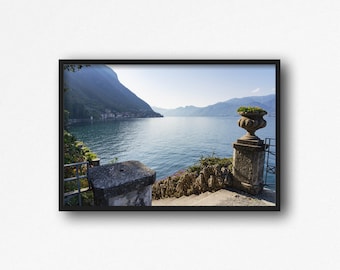 Digital Download. Villa Monastero, Varenna, Lecco, Lake Como. Italy Travel Photography. Architecture. Lake Como Garden. Instant Download.