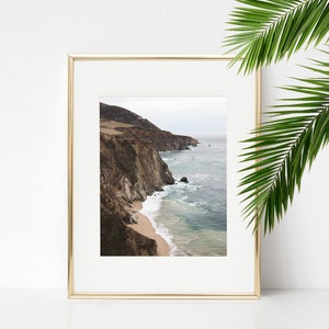 Digital Download. Big Sur Vertical Photo. California Art. Coastal Travel Photo. Pacific Ocean Art. Nature Printable Art. Instant Download.