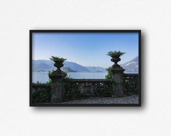 Digital Download. Villa Monastero, Varenna, Lecco, Lake Como. Italy Travel Photography. Architecture. Lake Como Garden. Instant Download.
