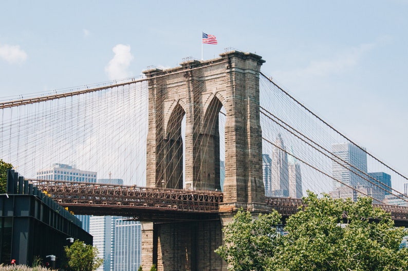 Digital Download. Brooklyn Bridge Summer Photo. DUMBO. New - Etsy