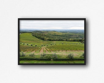 Digital Download. Castello di Brolio Landscape Photo. Chianti Tuscany Vineyard. Brolio Castle. Italy Travel Photography. Instant Download.