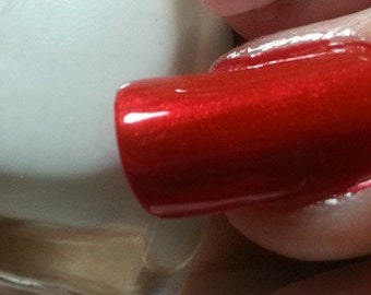 The Name of Justice - Red Nail Polish - Crimson Nail Polish - Pin-up - Nail Polish - Vegan Nail Polish - 5 Free Nail Polish - Ready to Ship