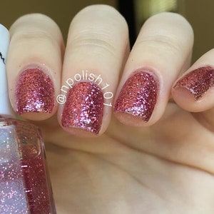 My Only Love - Pink Nail Polish - Bright Pink Nail Polish - Glitter Nail Polish - Nail Polish - Vegan Nail Polish - 5 Free - Ready to Ship