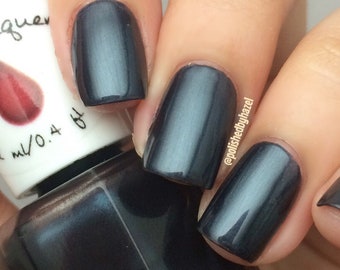 Chimes at Midnight Nail Polish - Black Sapphire with Teal Shift, 5 Free