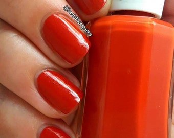 Skimble-Skamble - Orange Nail Polish - Red Nail Polish - Matte - Creme - Nail Polish - Vegetarian Nail Polish - 5 Free - Ready to Ship