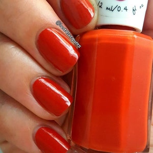 Skimble-Skamble - Orange Nail Polish - Red Nail Polish - Matte - Creme - Nail Polish - Vegetarian Nail Polish - 5 Free - Ready to Ship