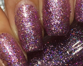 True Beauty - Purple Nail Polish - Holographic Nail Polish - Glitter Nail Polish - Nail Polish - Vegan Nail Polish - 5 Free - Ready to Ship