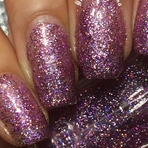 True Beauty - Purple Nail Polish - Holographic Nail Polish - Glitter Nail Polish - Nail Polish - Vegan Nail Polish - 5 Free - Ready to Ship