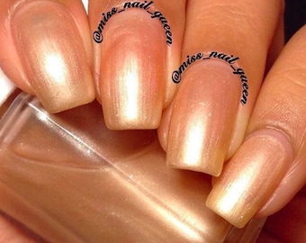 Champagne Shimmer Nail Polish, 10-Free Vegan Indie Polish