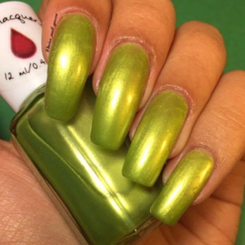 By Virtue Fall Green Nail Polish Peridot Green Nail Polish Peridot Nail Polish Vegan Nail Polish 5 Free Ready to Ship image 1