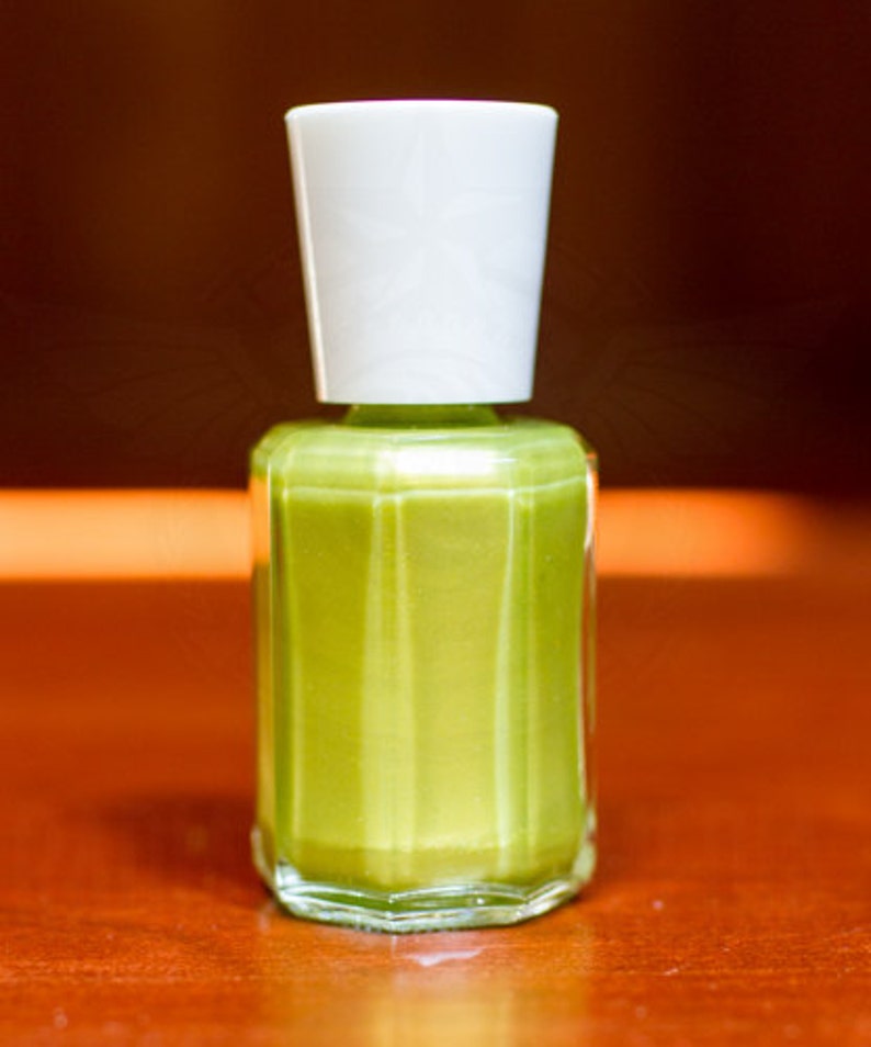 By Virtue Fall Green Nail Polish Peridot Green Nail Polish Peridot Nail Polish Vegan Nail Polish 5 Free Ready to Ship image 2