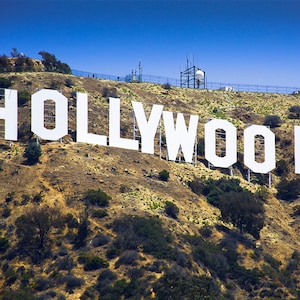Das Hollywood-Zeichen…