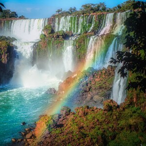 Iguazu falls is a waterfalls on the border of Argentina and Brazil, and it's one of the most beautiful sights on earth.