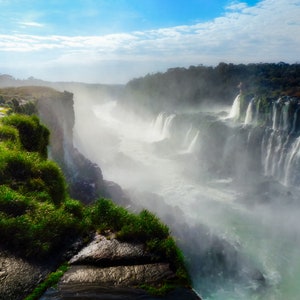Iguazu falls is a waterfalls on the border of Argentina and Brazil, and it's one of the most beautiful sights on earth.