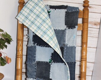 Denim Rag Quilt Etsy denim rag quilt etsy