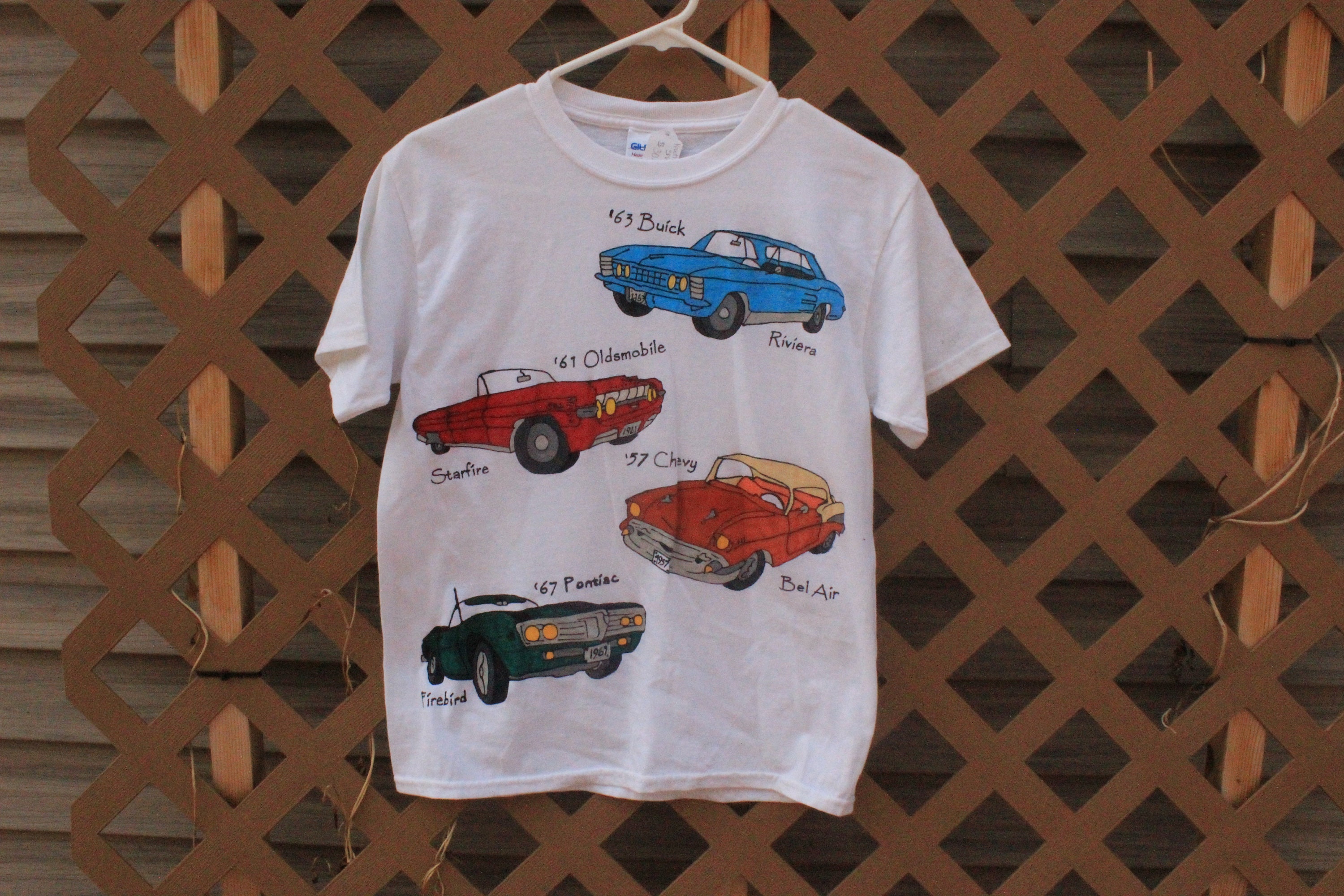 Cars tshirtclassic cars kid's tshirtHand painted Cars Etsy