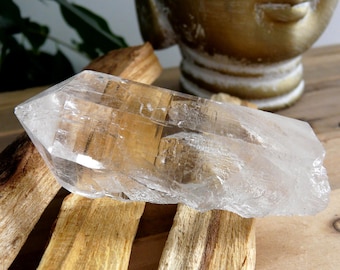 Cuarzo del Himalaya auténtico – Cristal natural de la India (66 g) – Piedra vibratoria excepcional – Colección y meditación