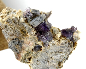 Amatista de Karur (India) – Cristal púrpura en bruto, raro ejemplar en miniatura, piedra natural, colección de minerales, sanación con cristales