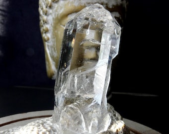 Cuarzo del Himalaya auténtico – Cristal natural de la India (35 g) – Piedra vibratoria excepcional – Colección y meditación