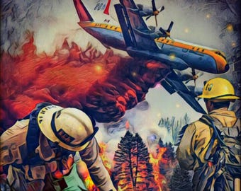 Wildland firefighter | Etsy