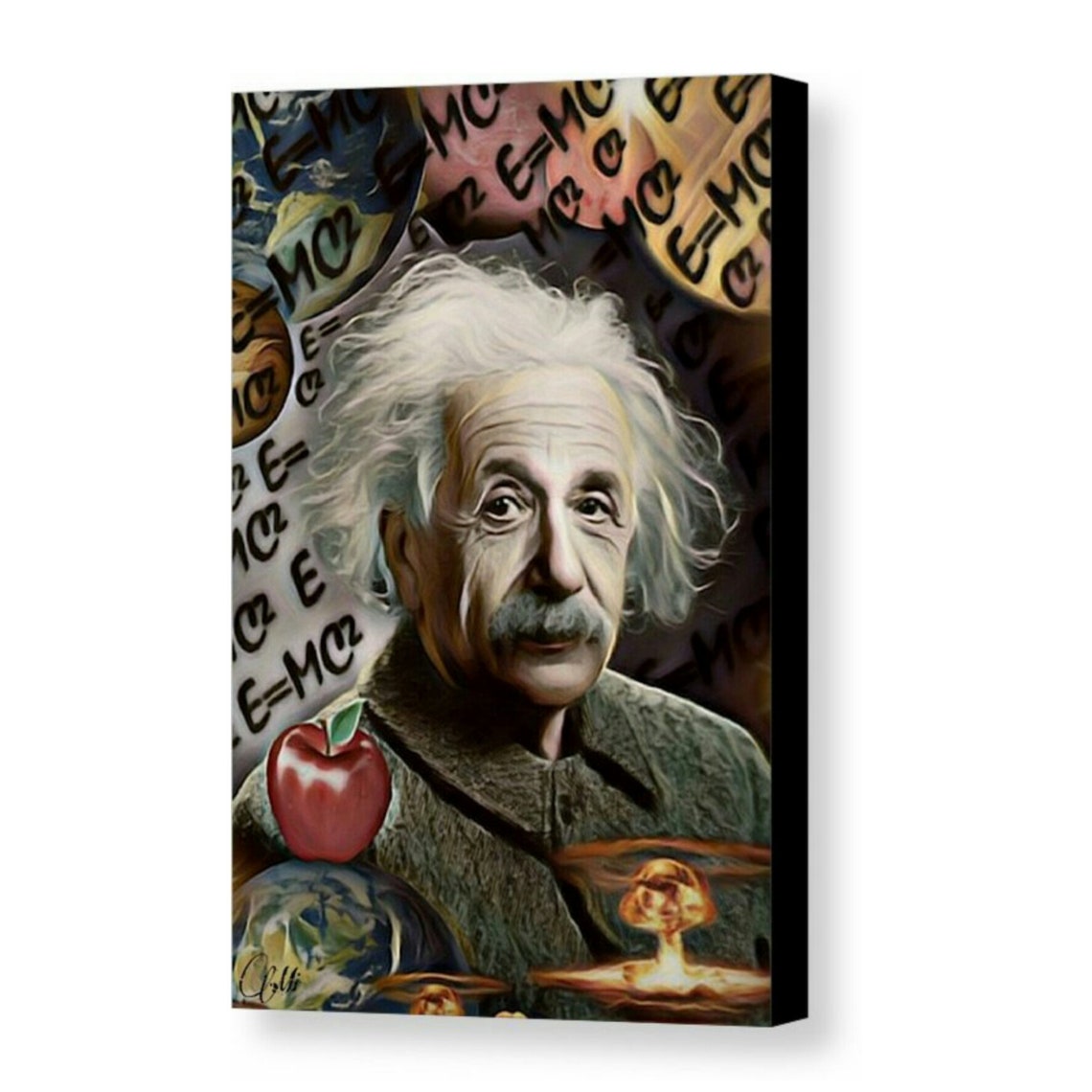 Albert Einstein Canvas or Paper Art Print 1.5 inch Stretched Etsy