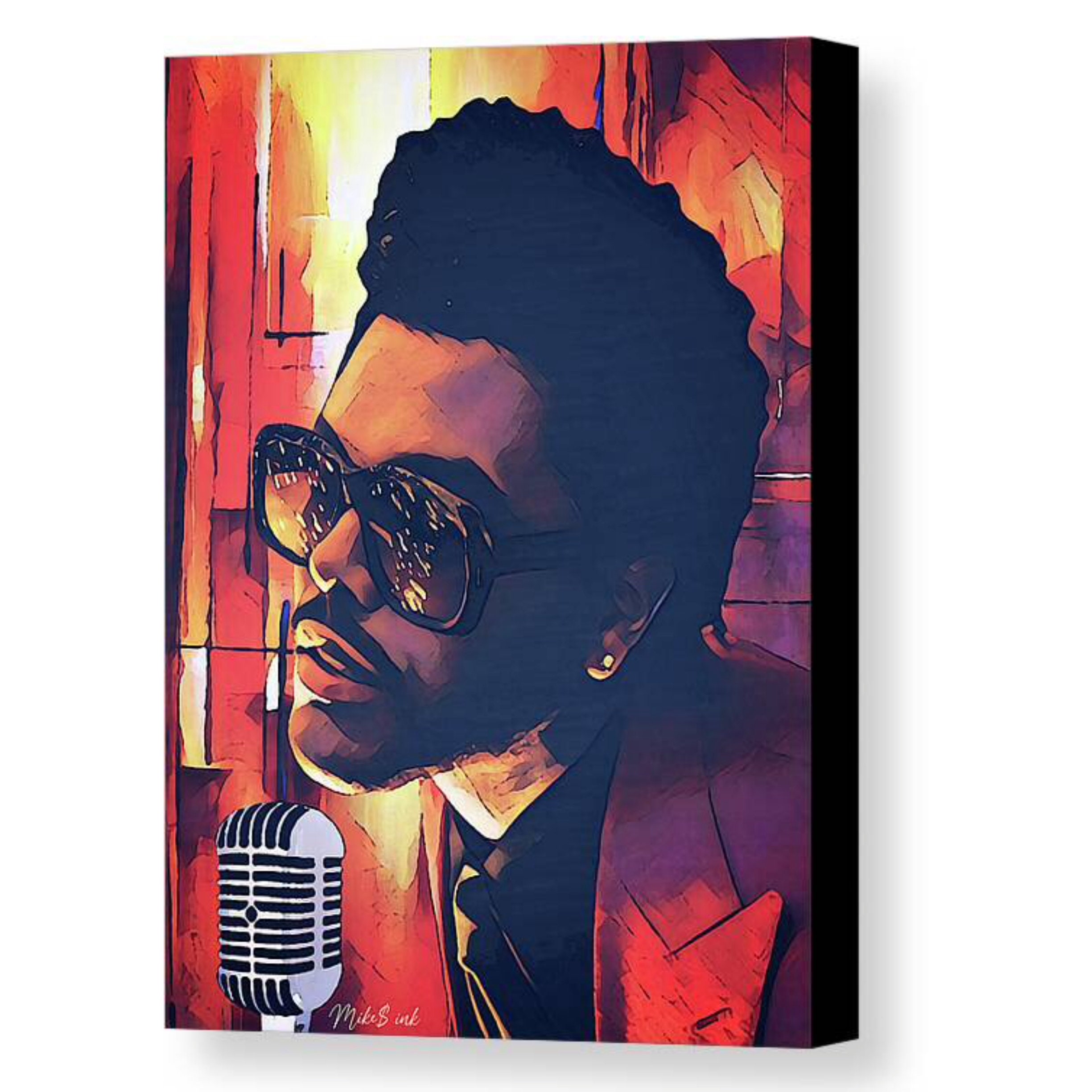 The Weeknd inspired Art Print arte de pared de lona estirado Etsy