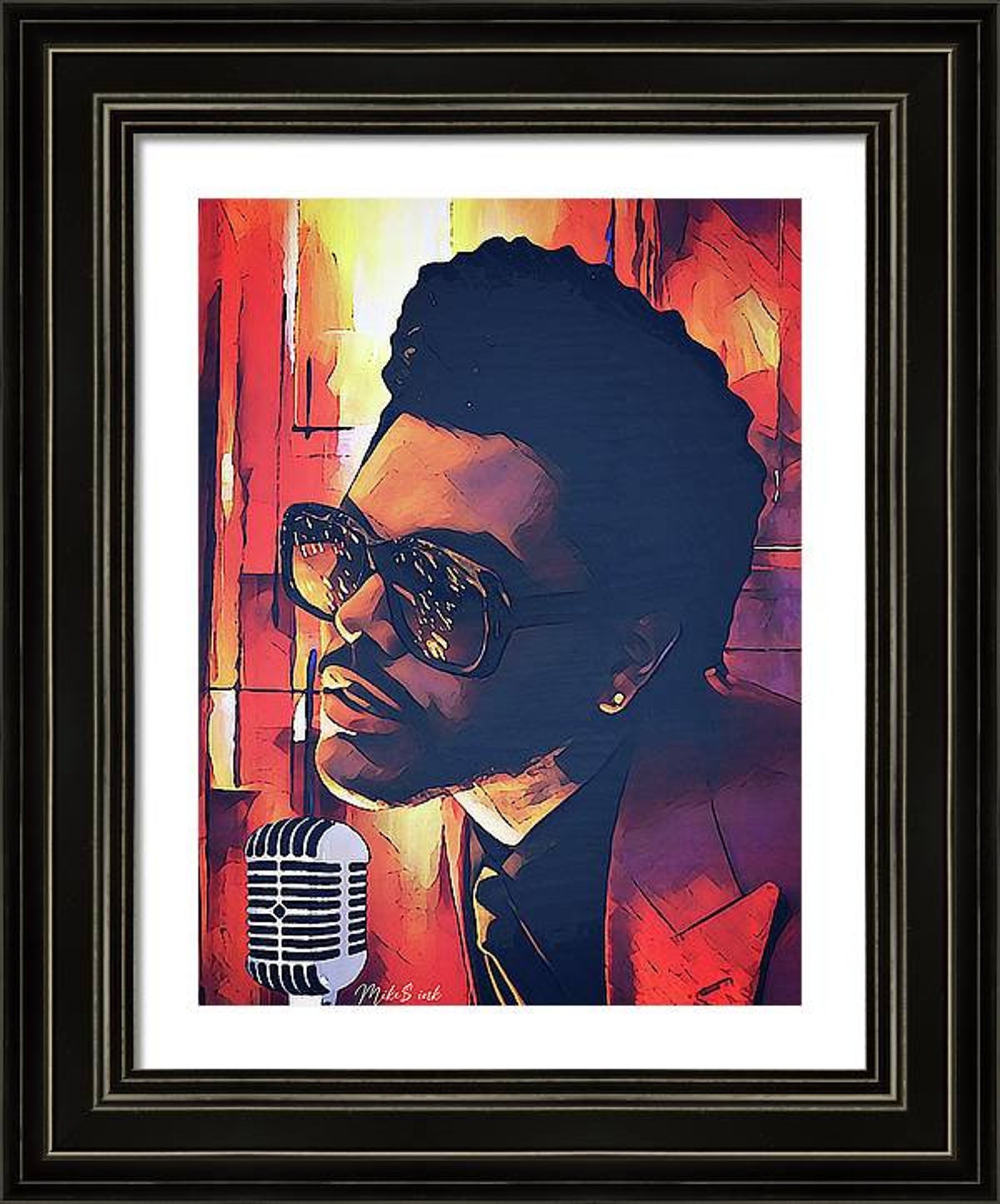 The Weeknd Inspired Art Print 1.5 inch Stretched or Rolled Etsy