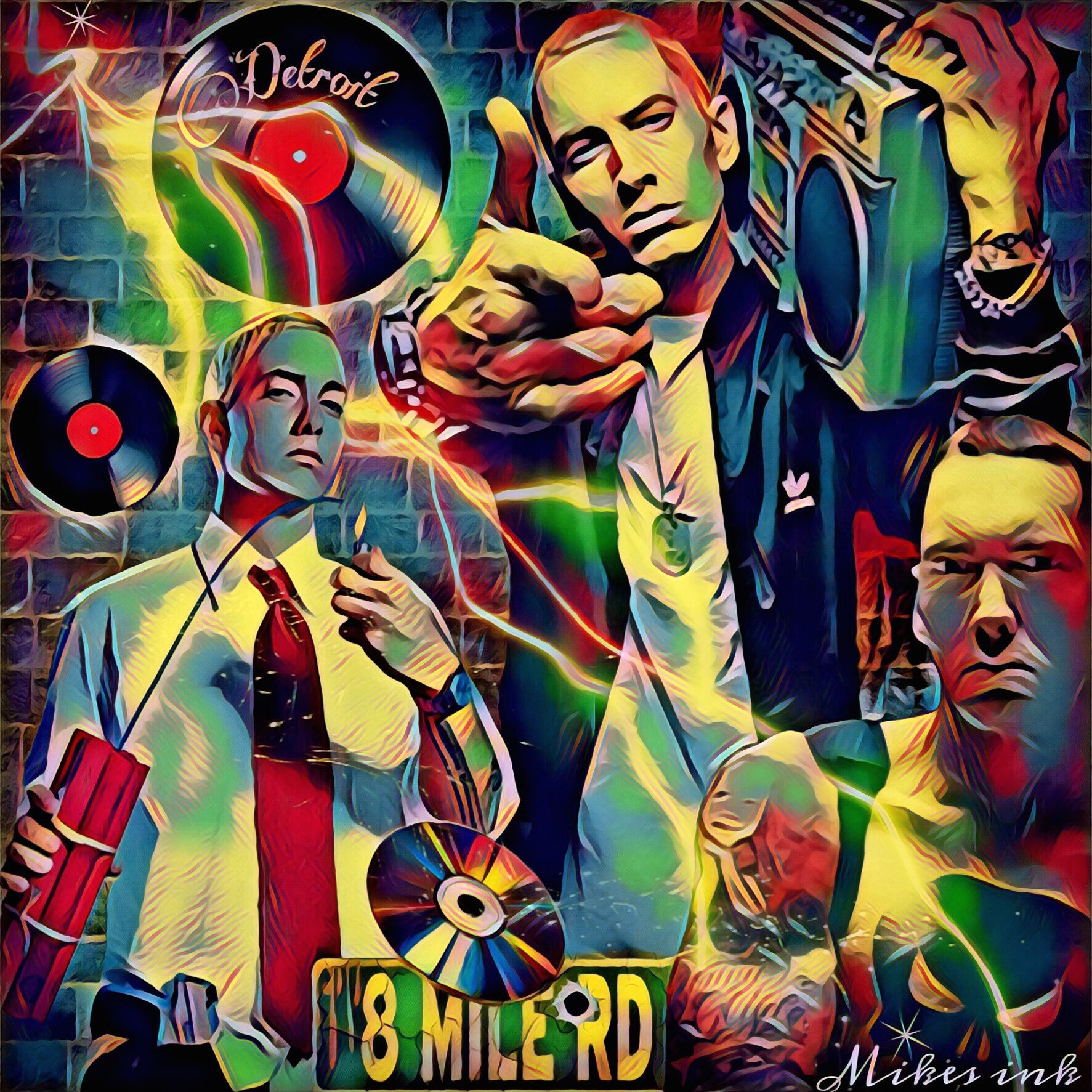 Eminem Canvas Pictures Slim Shady Rap Artist Hip Hop Large Art Photo Poster