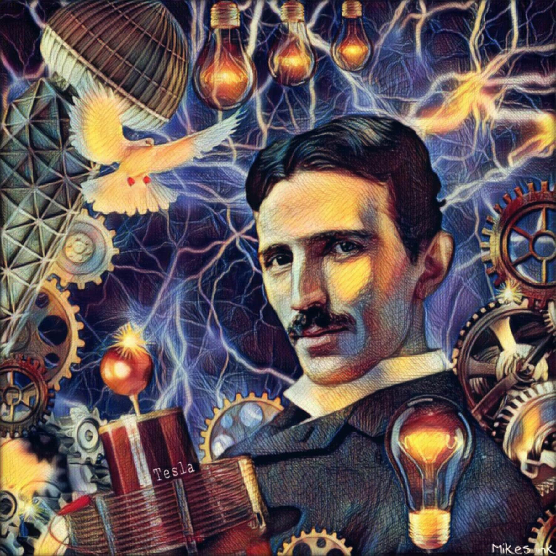 Nikola Tesla Art
