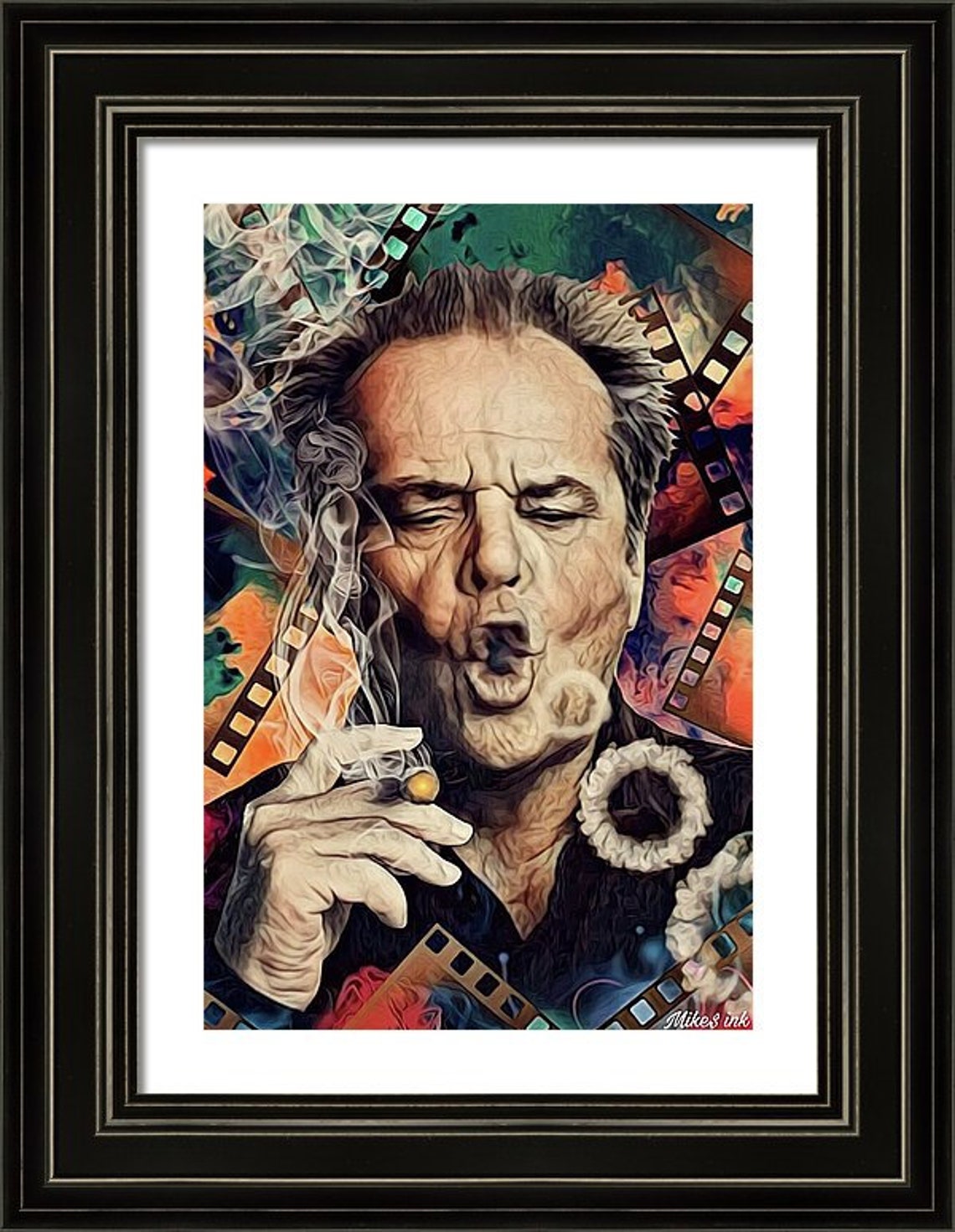 Jack Nicholson Smoking Canvas or Paper Art Print 1.5 Inch - Etsy