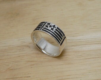 American Flag Ring Etsy