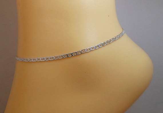 925 Sterling Silver 0.5mm Anklet Ankle Beach Chain Bracelet Fine Jewelry Gifts For Women For Her