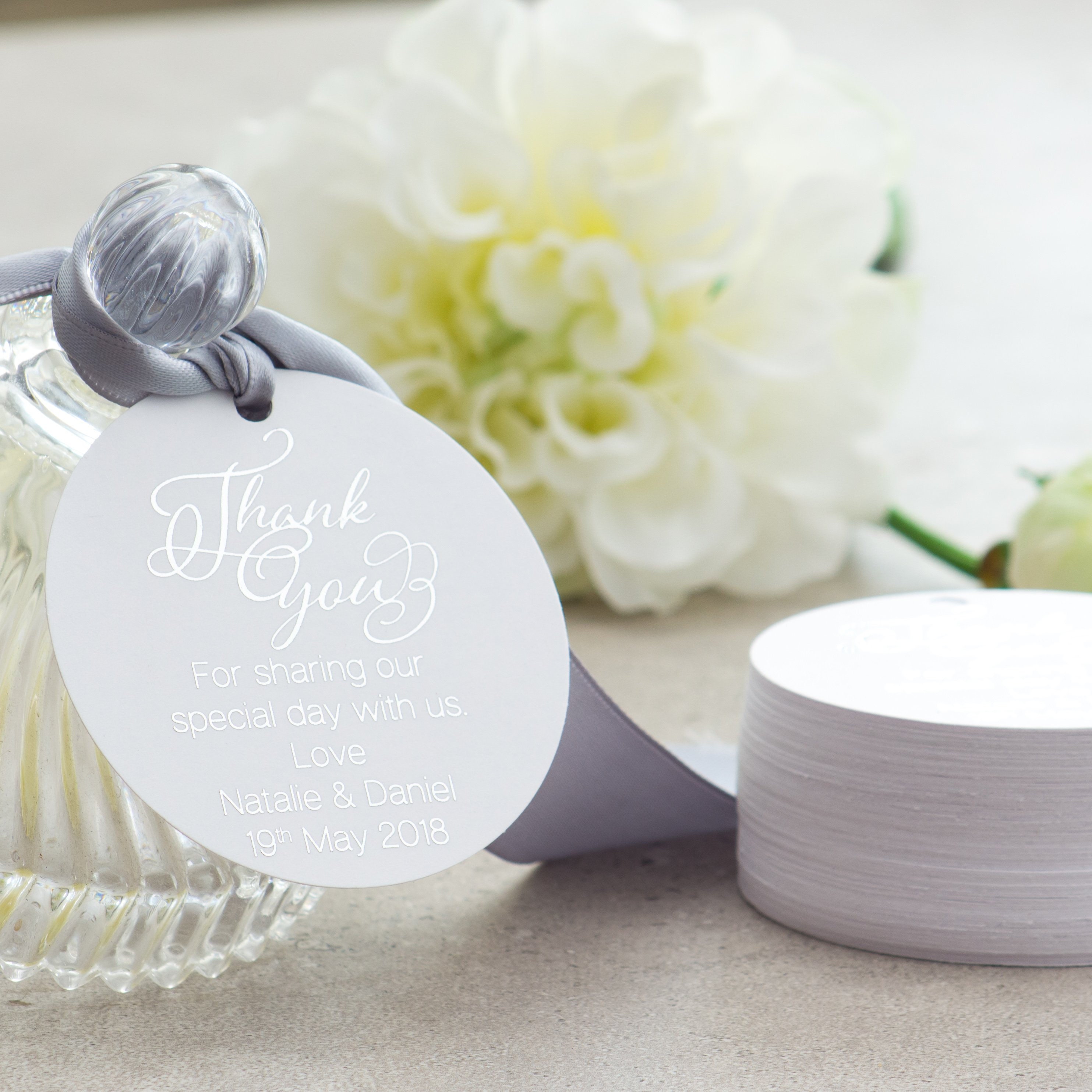 Personalised Round Tags x10 Pack. Gift and Favour Tags With | Etsy