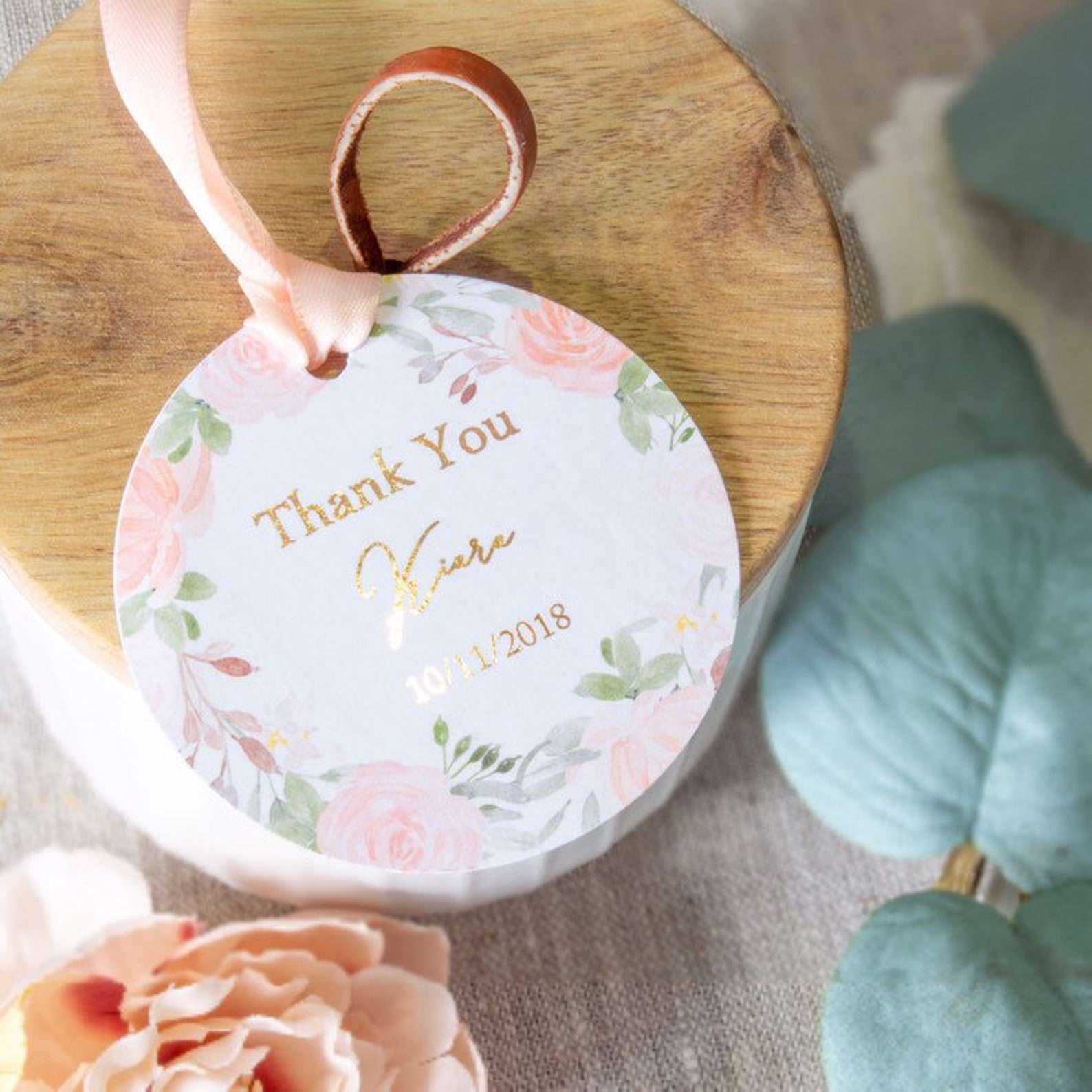 Personalised Round Tags x10 Pack. Gift and Favour Tags With | Etsy