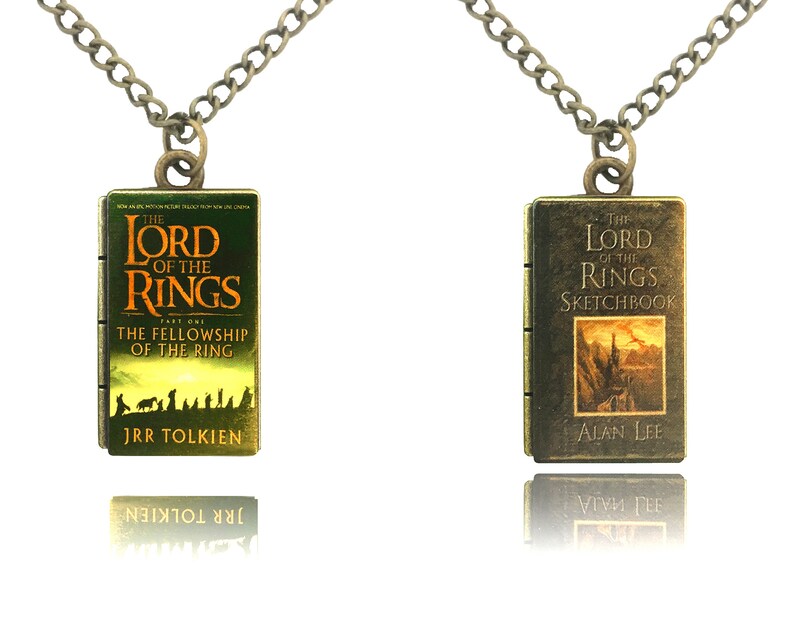 The Lord of the Rings Inspired Book Necklace Lotr Gift for Her Etsy