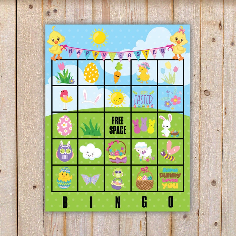 10 Additional Easter Bingo Game Cards Printable INSTANT Etsy
