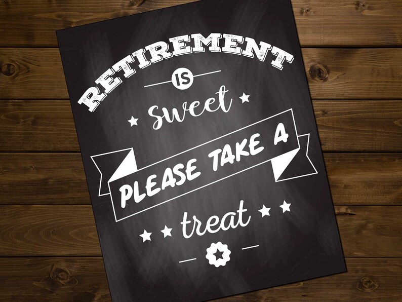 retirement signs 6 pack chalkboard retirement party signs etsy