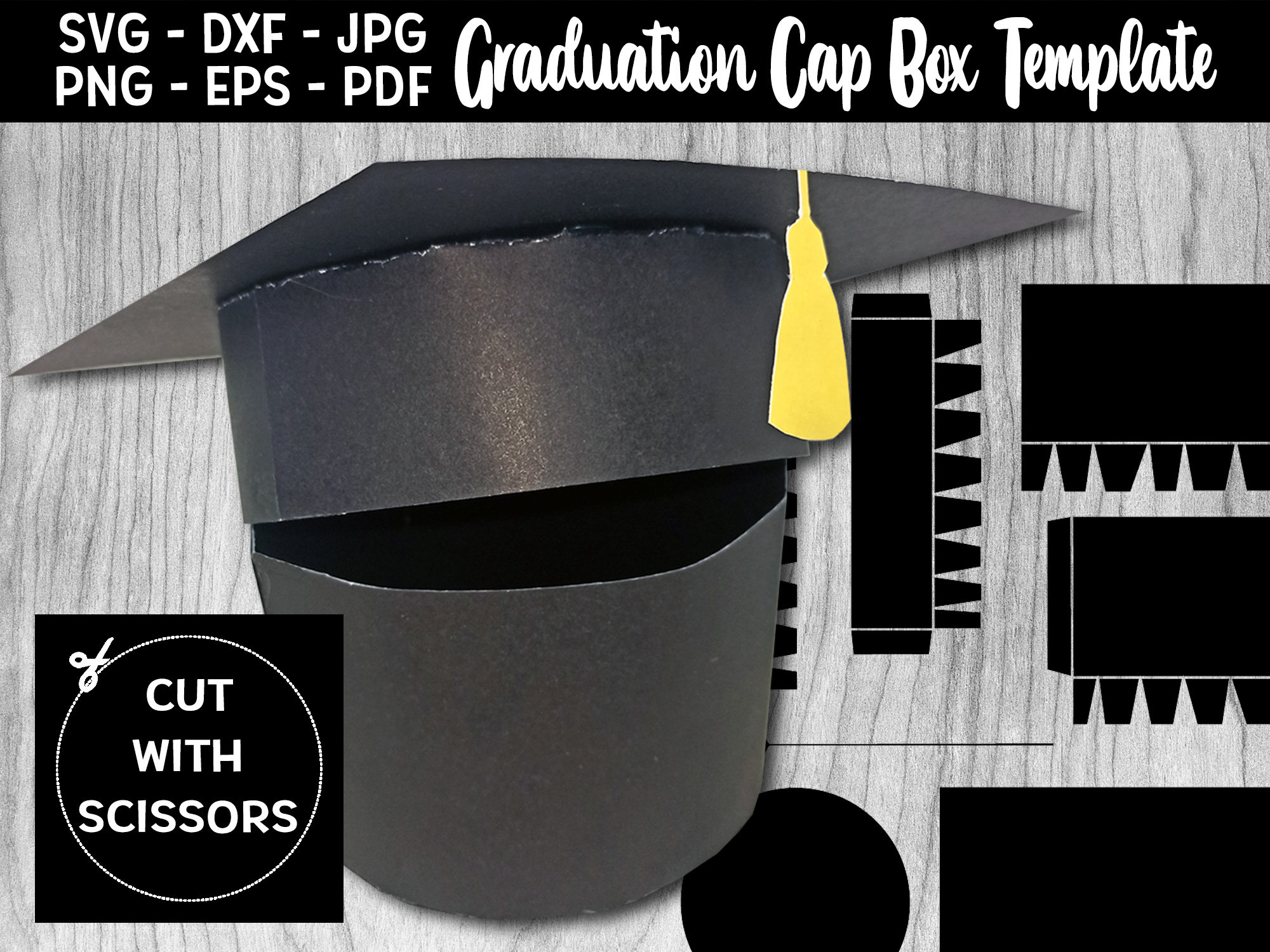 Graduation Cap Box Template Graduation Cap Box Template