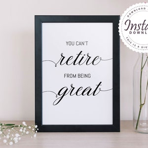 Retirement Printable Sign, Retirement Party, Retirement Decorations ...