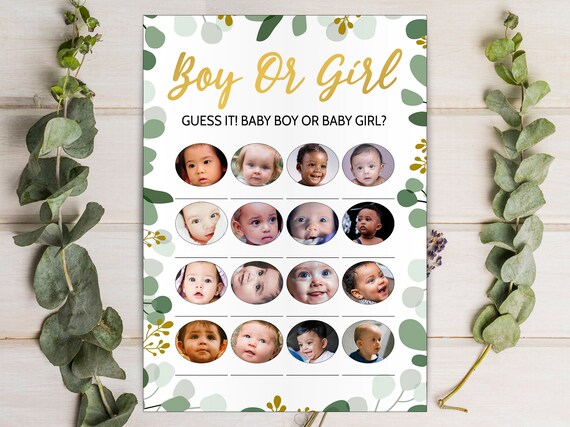 Baby shower guessing game hotsell