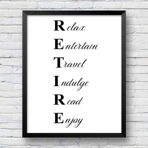Retirement Printable Sign Retirement Party Retirement - Etsy