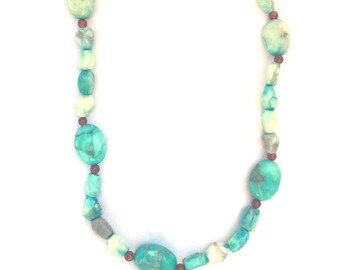 Faux Turquoise Necklace