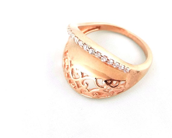 Rose Gold Ring - Gem