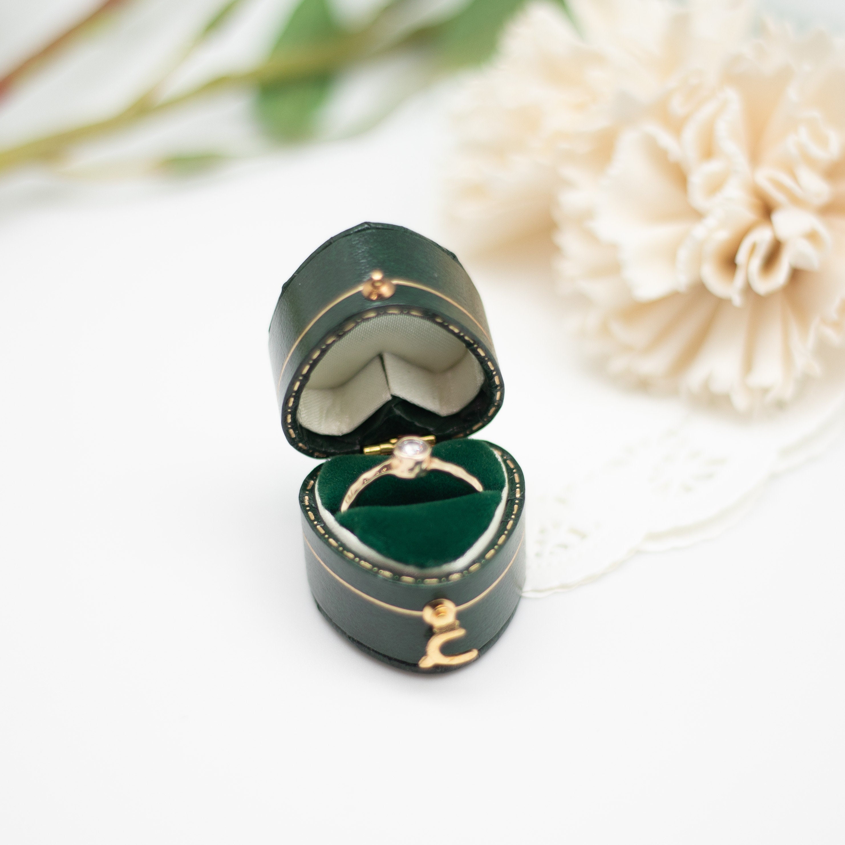 Antique 2 Ring Box - Etsy