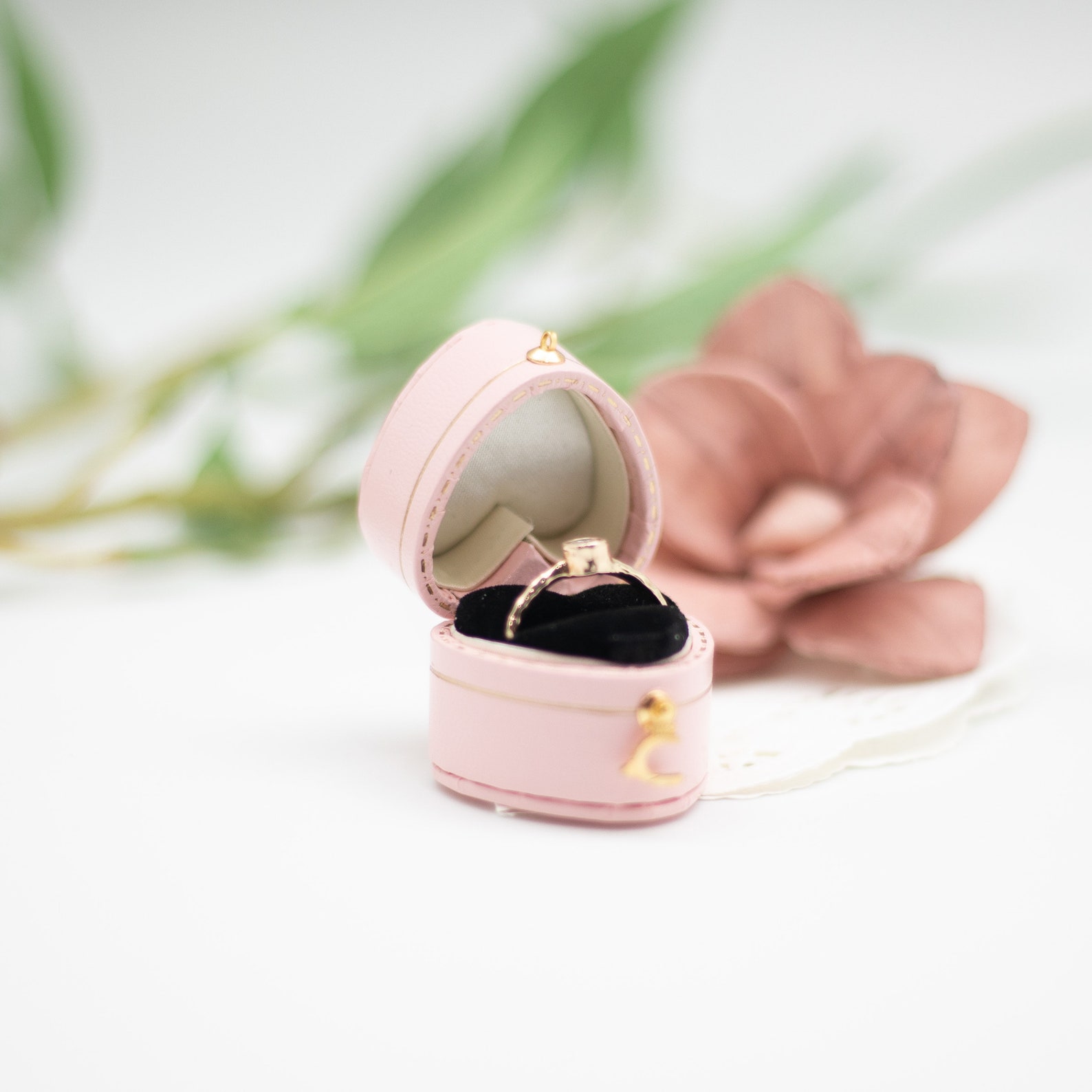 Luxury Antique Style Mini Ring Box, Victorian Style Jewelry Box ...