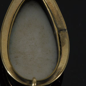 Elizabethan English Renaissance 1600s Portrait Miniature 10K Gold Pendant image 10