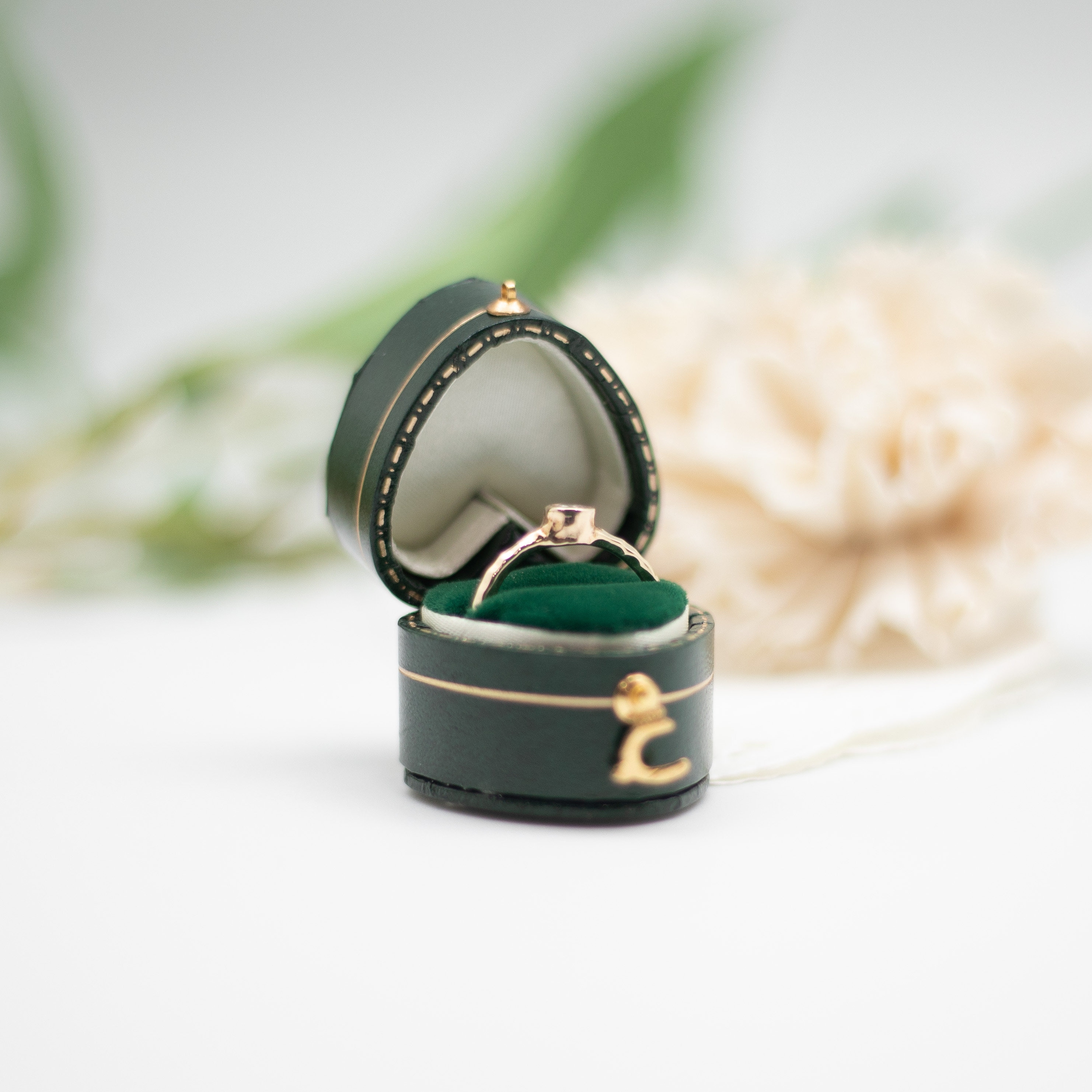 Luxury Antique Style Mini Ring Box, Victorian Style Jewelry Box
