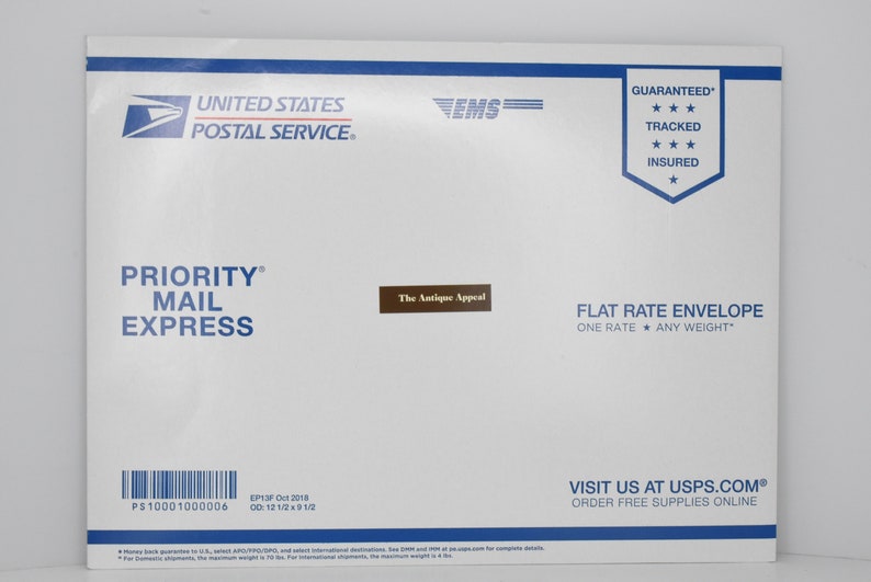 USPS Priority Express Flat Rate Envelope USA Shipping Address Etsy